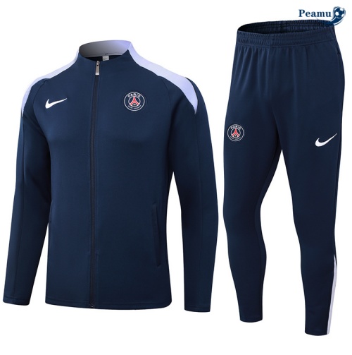 Veste Survetement Paris PSG Bleu marine 2024