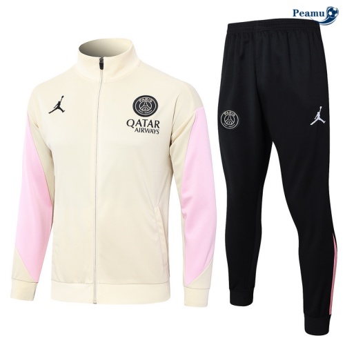 Veste Survetement Paris PSG abricot 2024