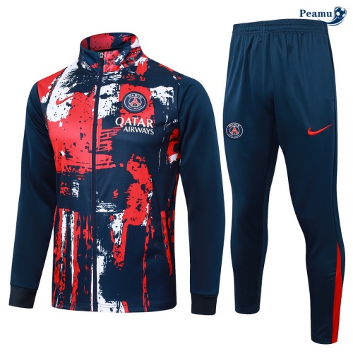 Veste Survetement Paris PSG Bleu marine 2024
