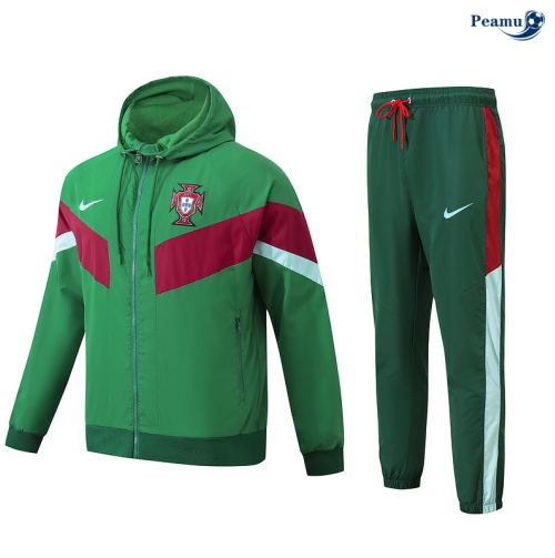 Coupe vent Portugal vert 2024