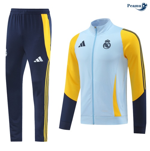 Veste Survetement Real Madrid bleu clair 2024