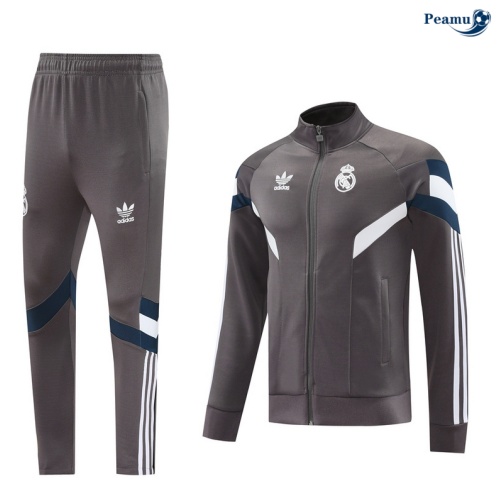 Veste Survetement Real Madrid Gris 2024