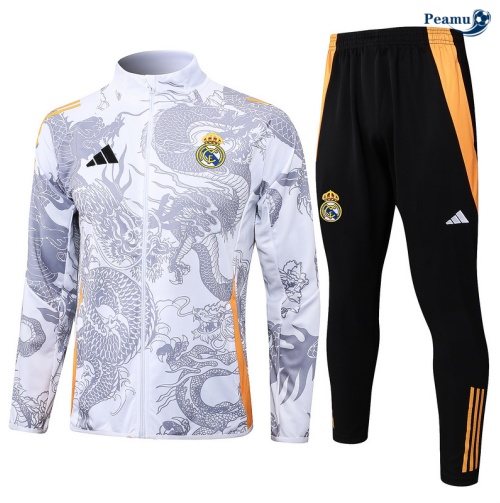 Veste Survetement Real Madrid Blanc 2024