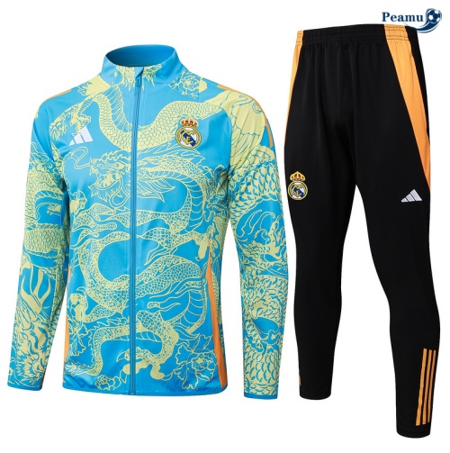 Veste Survetement Real Madrid Bleu 2024