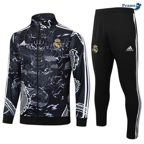 Veste Survetement Real Madrid noir 2024