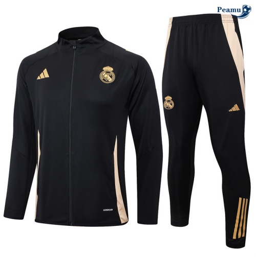 Veste Survetement Real Madrid noir 2024