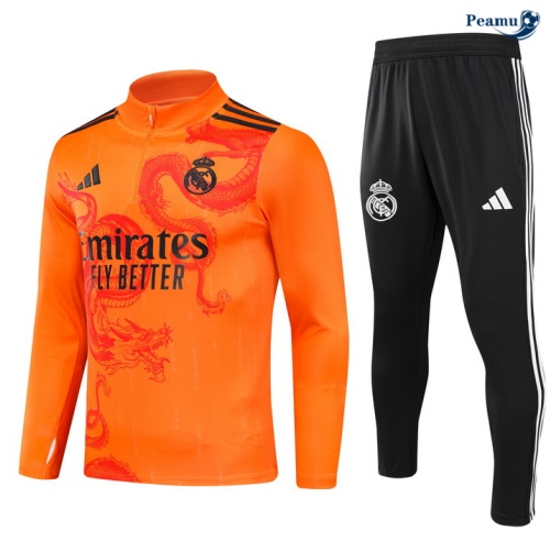 Survetement Real Madrid Enfant Orange 2024