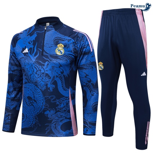 Survetement Real Madrid Enfant Bleu marine 2024