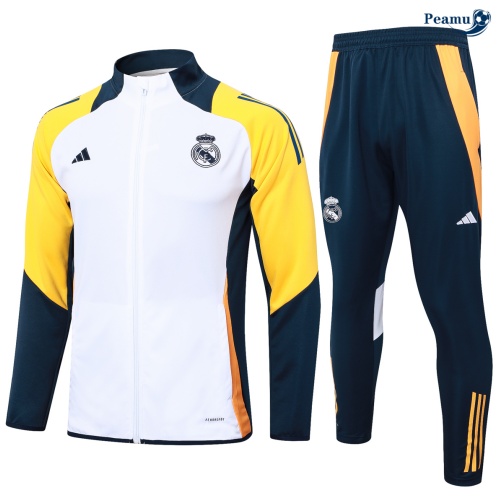 Veste Survetement Real Madrid Enfant Blanc 2024