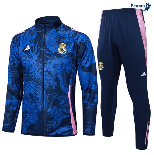 Veste Survetement Real Madrid Enfant Bleu marine 2024