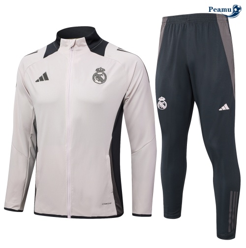 Veste Survetement Real Madrid Enfant Gris 2024