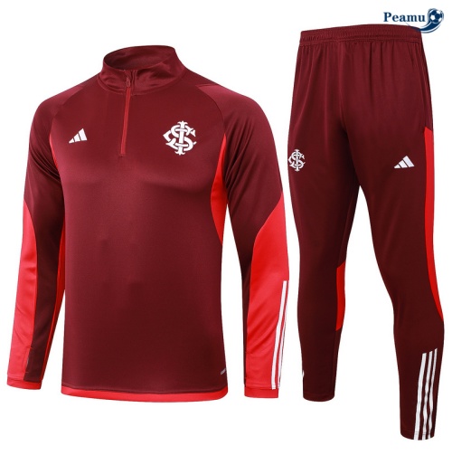 Survetement SC Internacional rouge bordeaux 2024