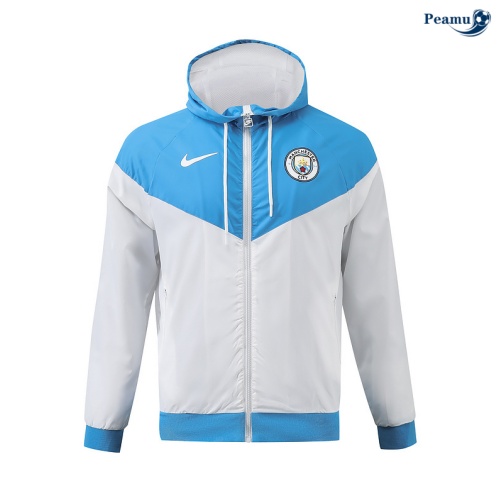 Veste Coupe vent Manchester City Blanc 2024