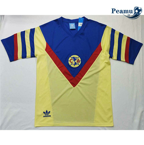 Maillot foot CF America Jaune 1987