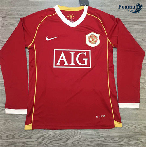 Maillot foot Manchester United Domicile Manche Longue 2006-07