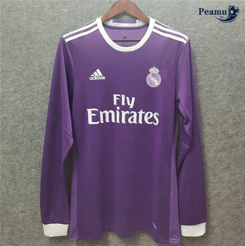 Maillot foot Real Madrid Exterieur Manche Longue 2016-17