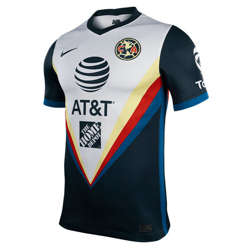 Maillot foot Club America Exterieur Noir/Blanc 2020-2021