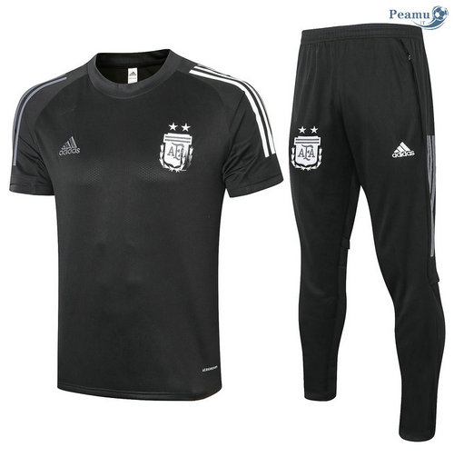 Kit Maillot Entrainement Argentine + Pantalon Noir 2020-2021
