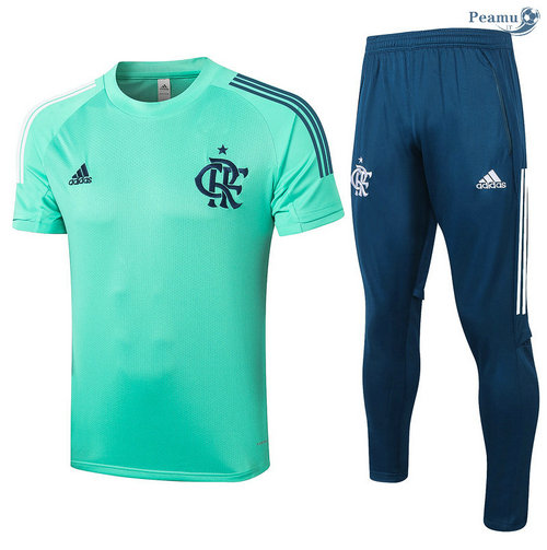 Kit Maillot Entrainement Flamengo + Pantalon Verde 2020-2021