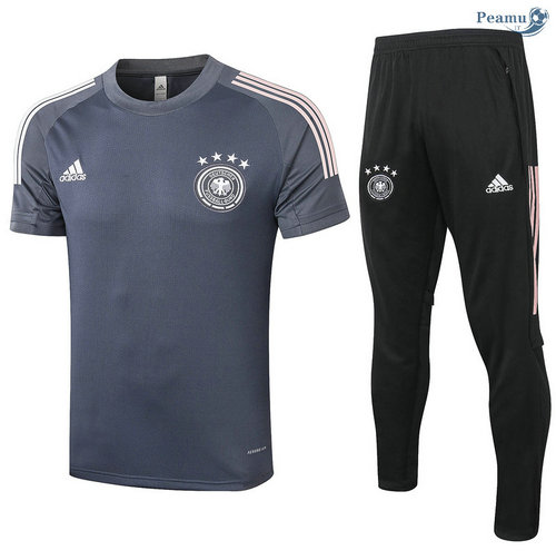 Kit Maillot Entrainement Allemagne + Pantalon Gris foncé 2020-2021