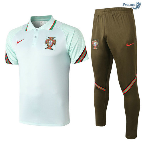Kit Maillot Entrainement POLO Portugal + Pantalon Verde 2020-2021