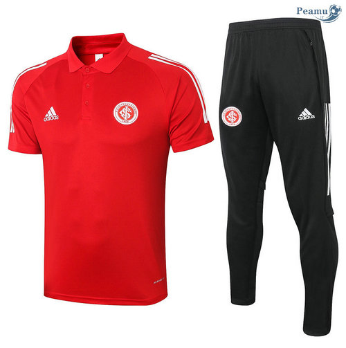 Kit Maillot Entrainement POLO SC Internacional + Pantalon Rouge 2020-2021