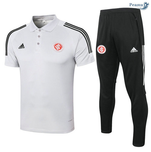 Kit Maillot Entrainement POLO SC Internacional + Pantalon Gris clair 2020-2021