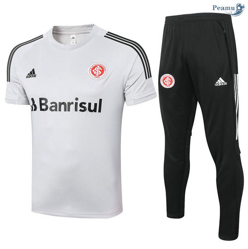 Kit Maillot Entrainement SC Internacional + Pantalon Gris clair 2020-2021