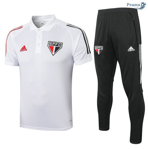 Kit Maillot Entrainement POLO São Paulo + Pantalon Blanc 2020-2021