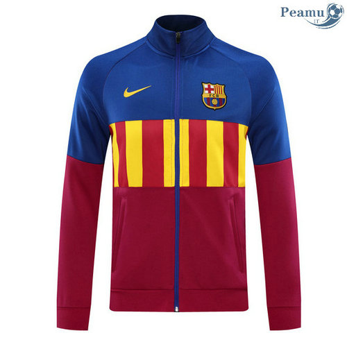 Veste foot Barcelone Bleu/Rose 2020-2021