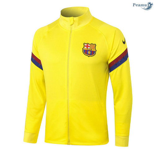 Veste foot Barcelone Jaune 2020-2021