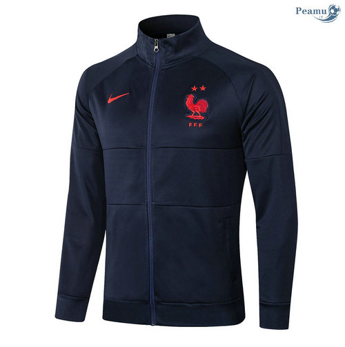 Veste foot France Bleu Marine Col Rond 2020-2021