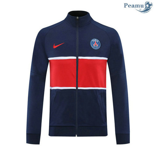 Veste foot PSG Bleu Marine/Rouge 2020-2021