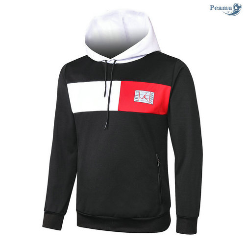 Sweat à capuche PSG Jordan Noir/Blanc/Rouge 2020-2021