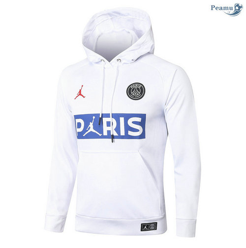 Sweat à capuche PSG Jordan Blanc 2020-2021