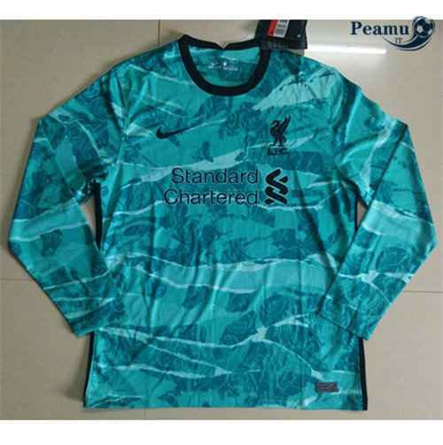 Maillot foot Liverpool Verde Manche Longue 2020-2021