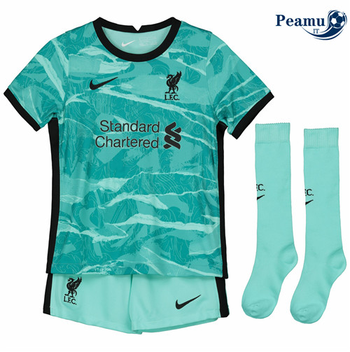 Maillot foot Liverpool Enfant Portiere Verde 2020-2021
