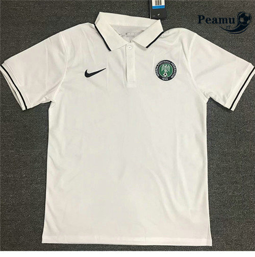 Maillot foot Nigeria polo Blanc 2020-2021