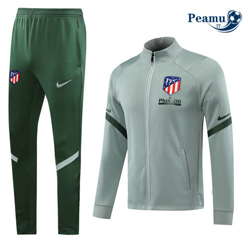 Veste Survetement Atletico Madrid Verde Clair 2020-2021