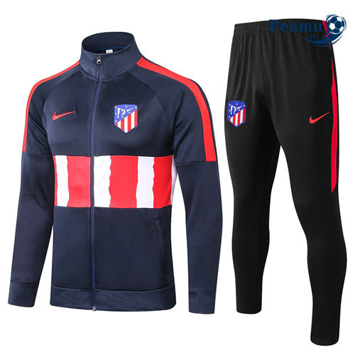 Veste Survetement Atletico Madrid Bleu Marine/Rouge/Blanc 2020-2021