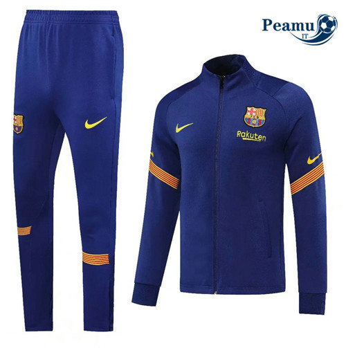 Veste Survetement Barcelone Bleu Marine 2020-2021