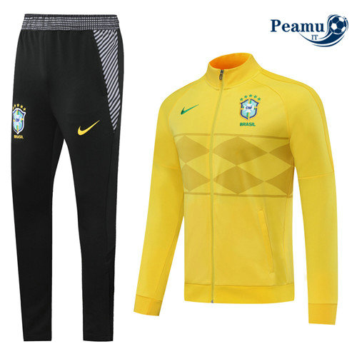 Veste Survetement Brésil Jaune 2020-2021