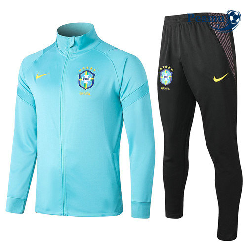 Veste Survetement Brésil Bleu 2020-2021