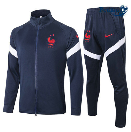 Veste Survetement France Bleu Marine 2020-2021