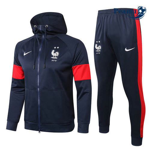Survetement - Sweat à capuche France Veste Bleu Marine 2020-2021