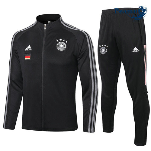 Veste Survetement Allemagne Noir 2020-2021