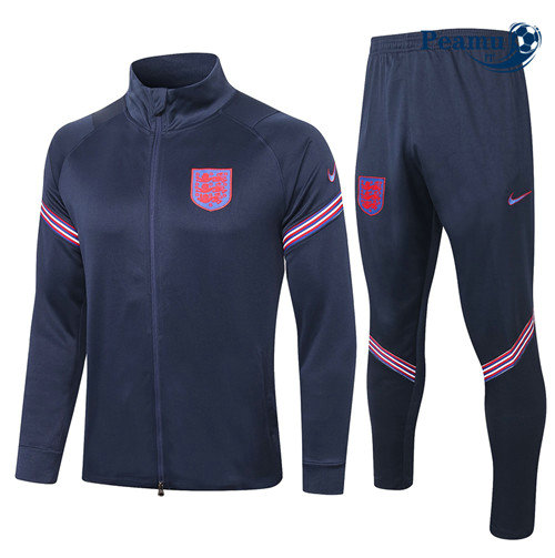 Veste Survetement Angleterre Bleu Marine 2020-2021