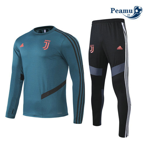 Survetement Juventus Enfant Verde Scuro Col Rond 2020-2021