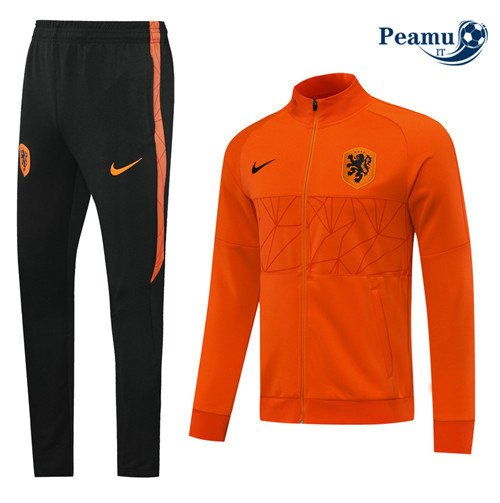 Veste Survetement Pays-Bas Orange 2020-2021