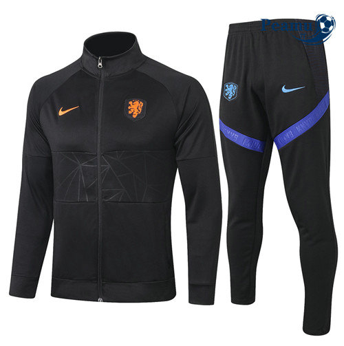 Veste Survetement Pays-Bas Noir 2020-2021